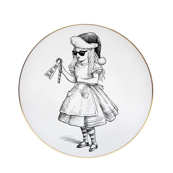 rory dobner Christmas Alice in Wonderland Perfect Plate
