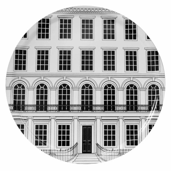 rory dobner Circular Beautiful Buildings White Tray