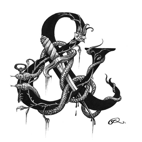 rory dobner & – Ampersand Intricate Ink Print