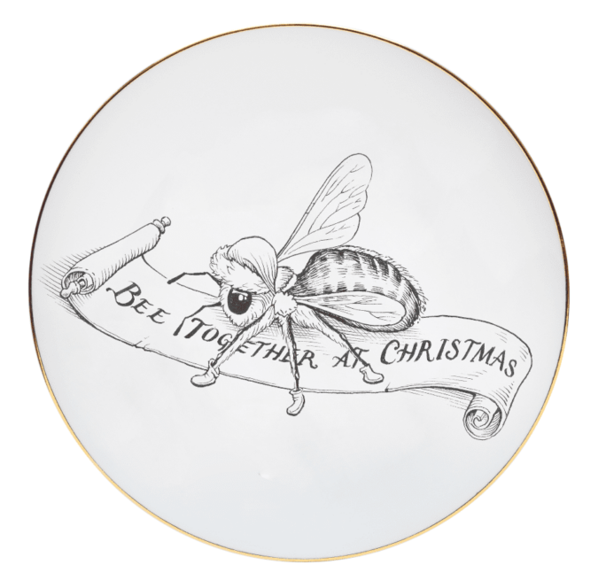 rory dobner Bee Together at Christmas Plate