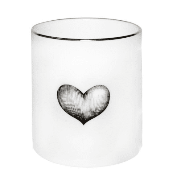rory dobner Black Love Heart Cutesy Candle