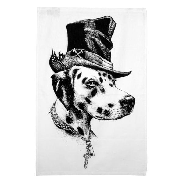rory dobner Brooklyn’ Dalmation Dog Tea Towel