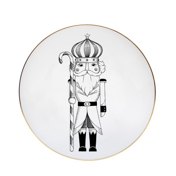 rory dobner Candycane King Nutcracker Plate