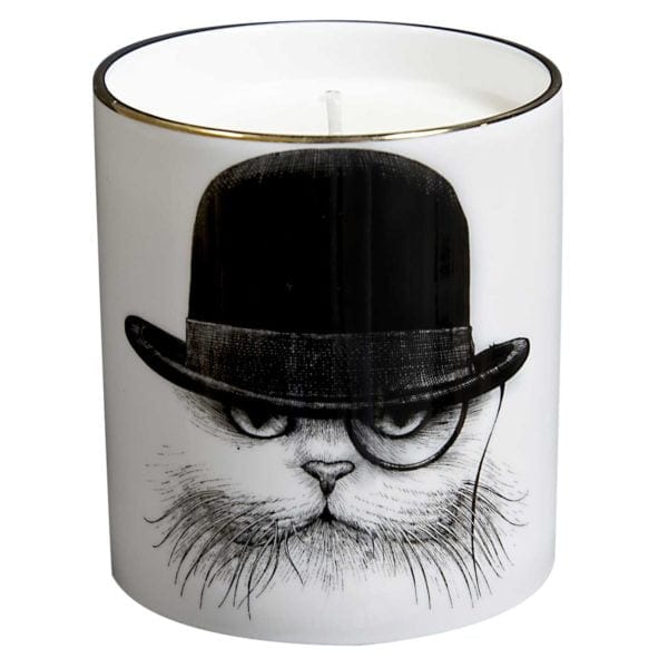 rory dobner Cat in Hat Down Cutesy Candle