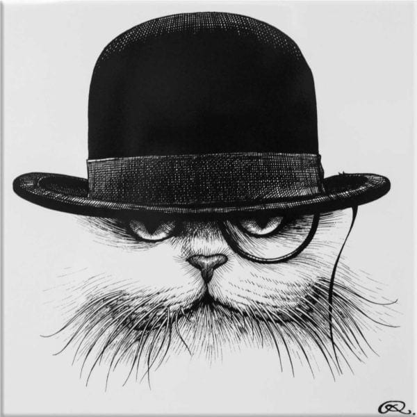 rory dobner Cat in Hat Down Tile