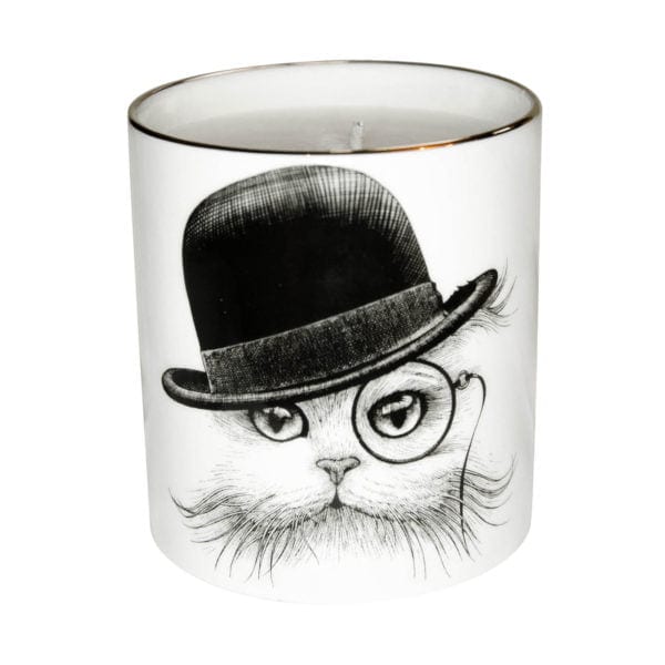 rory dobner Cat In Hat Tilt Cutesy Candle