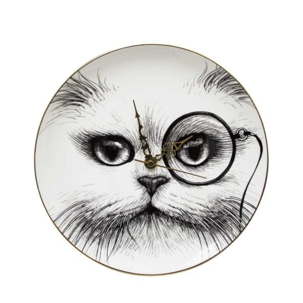 rory dobner Cat Monocle Clock