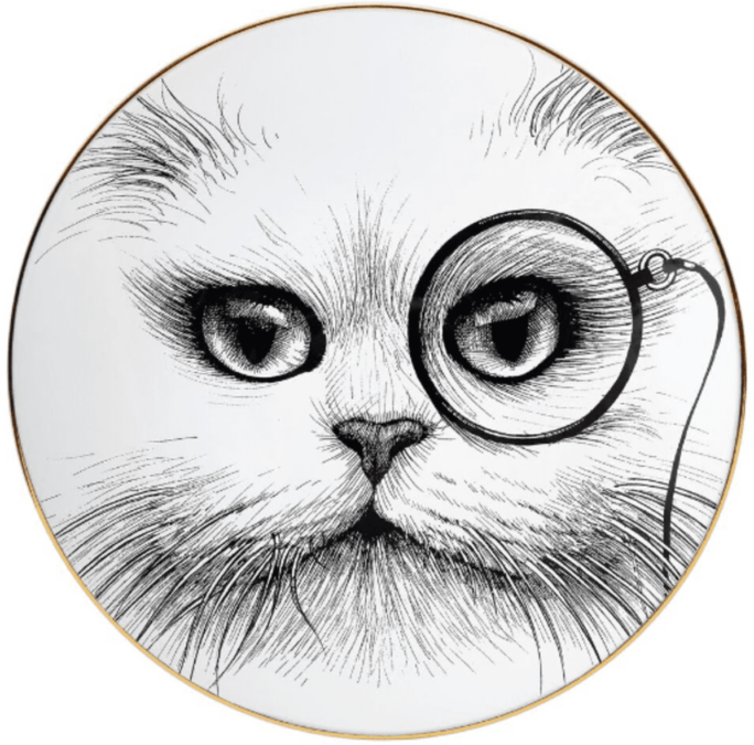 rory dobner Cat Monocle Plate