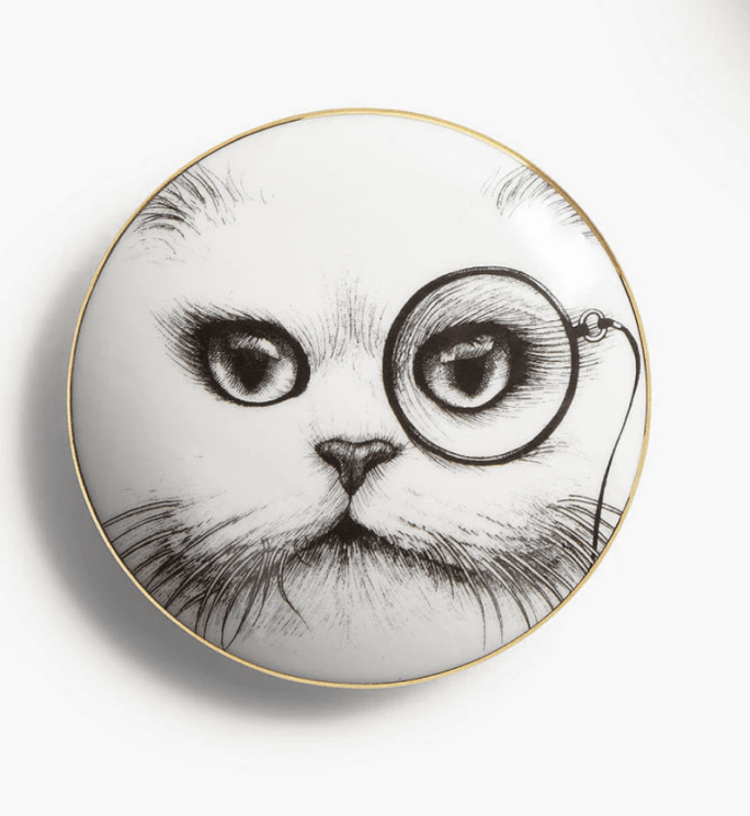 rory dobner Cat Monocle Trinket Box