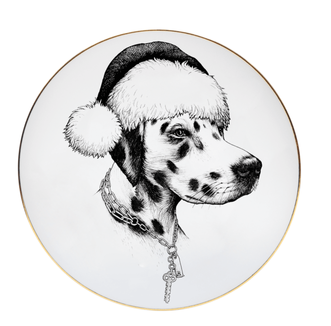rory dobner Christmas ‘Brooklyn’ Dalmatian Dog Plate