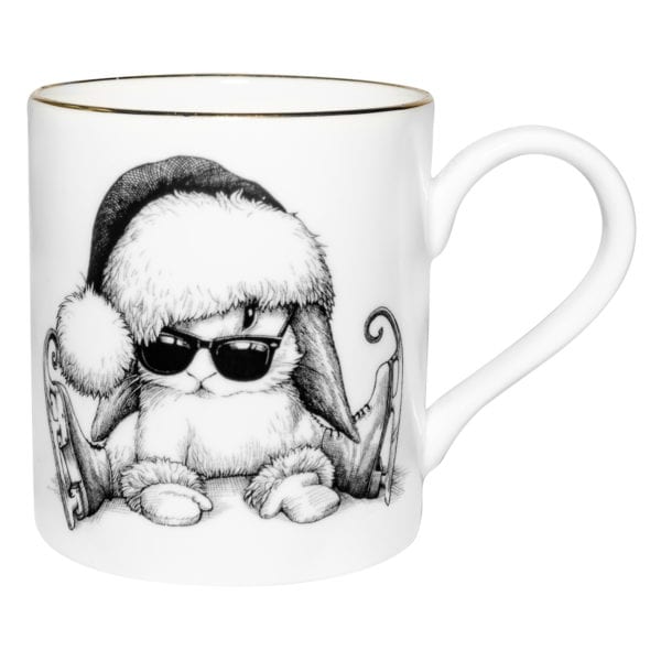 rory dobner Christmas Clumsy Bunny Majestic Mug