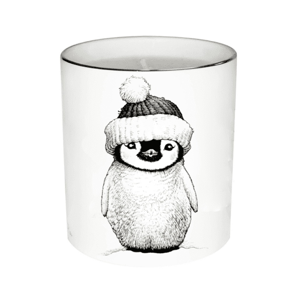 rory dobner Christmas Petey Penguin Cutesy Candle