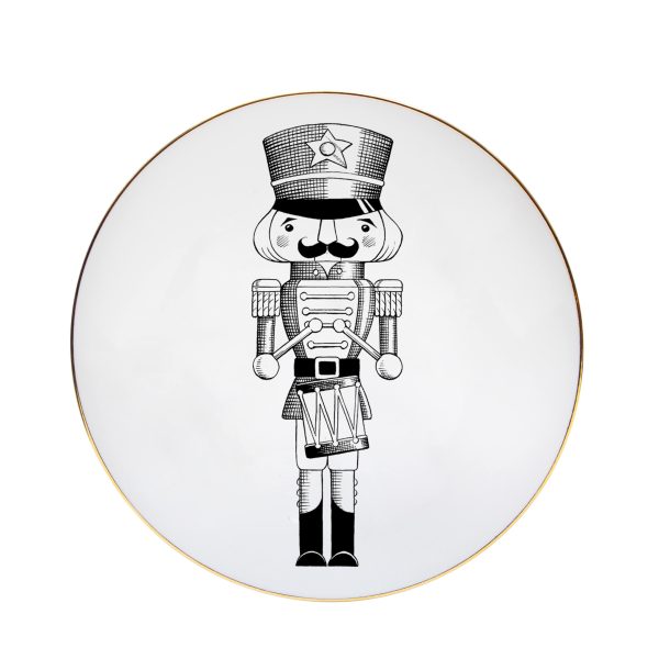 rory dobner Dashing Drummer Nutcracker Plate