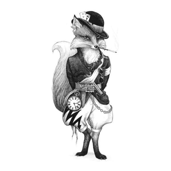 rory dobner Fantastic Mr Fox Intricate Ink Print
