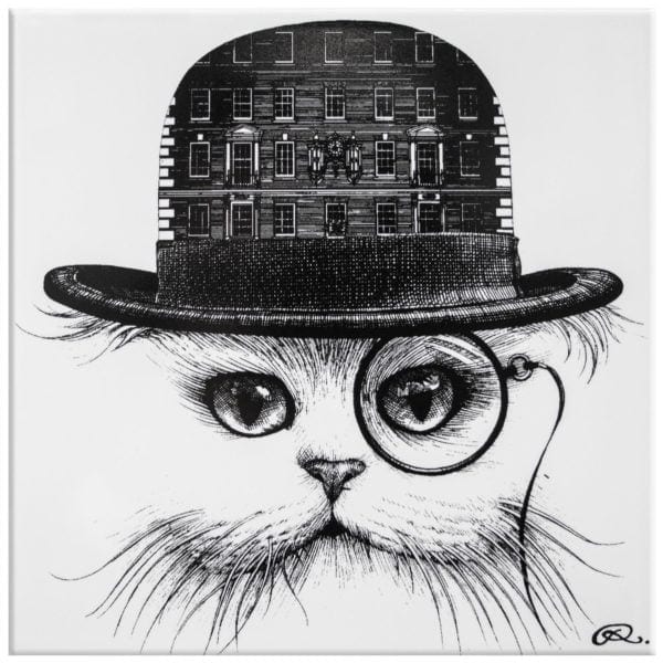 rory dobner Fortnum & Mason Cat In Hat Tile