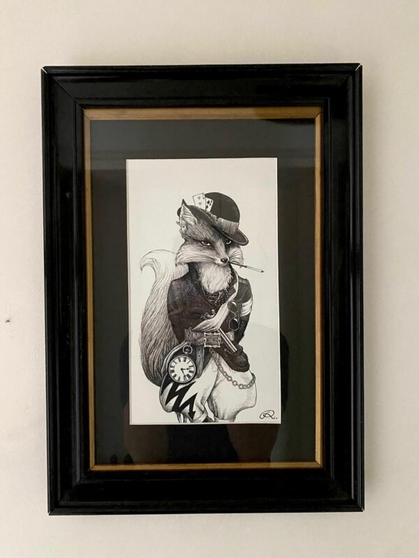 rory dobner Framed Mr Fox Print