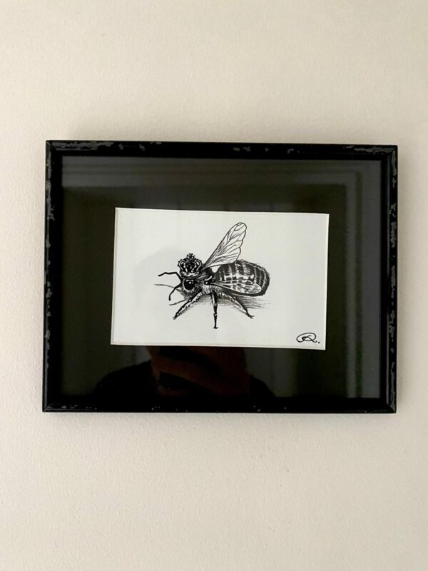 rory dobner Framed Queen Bee Print