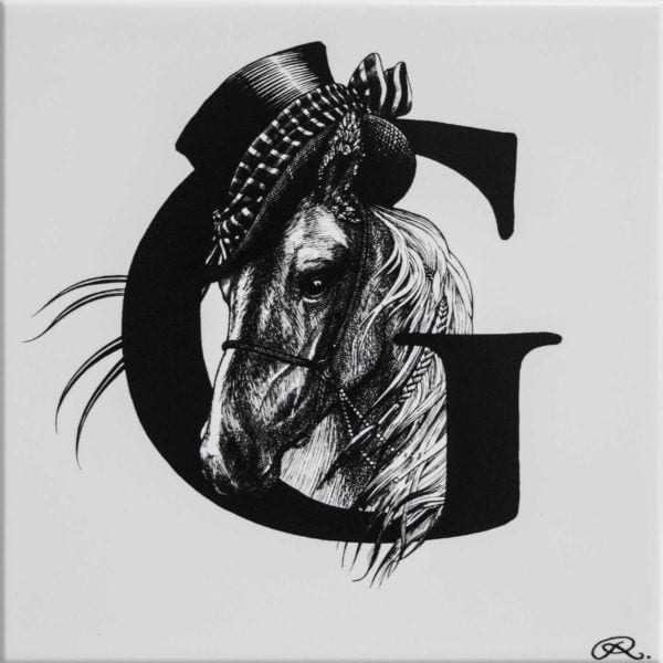 rory dobner G – Gee Gee Horse Alphabet Tile