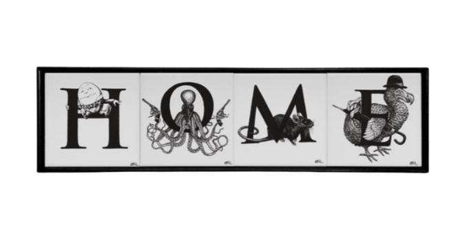 rory dobner HOME TILES FRAMED