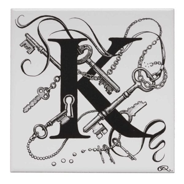 rory dobner K – Keyhole Chaos Alphabet Tile