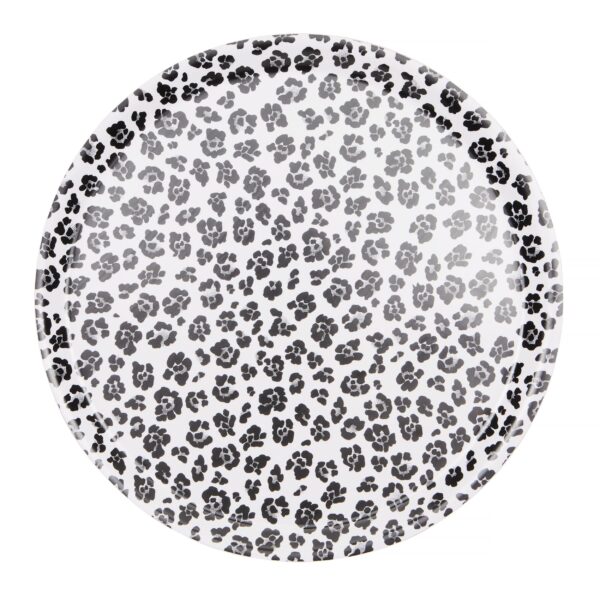 rory dobner Leopard Print Circular Tray