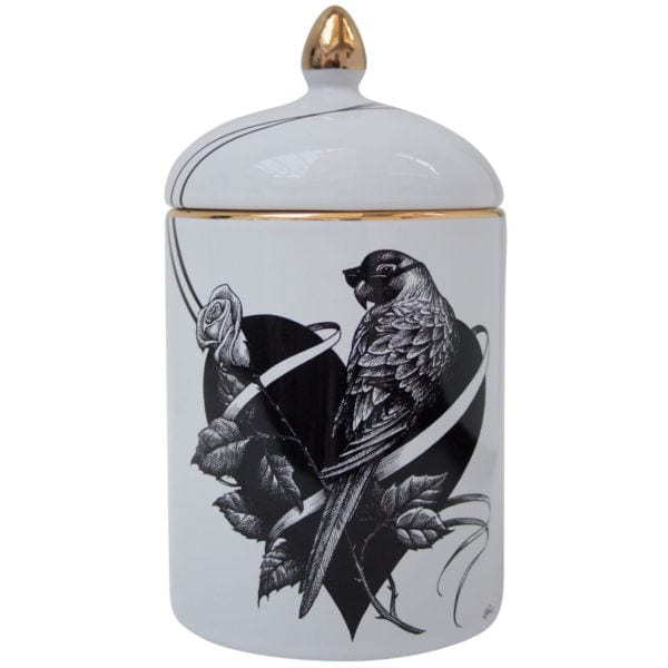 rory dobner Lovebird Heart/ Birdcage Cosy Candle