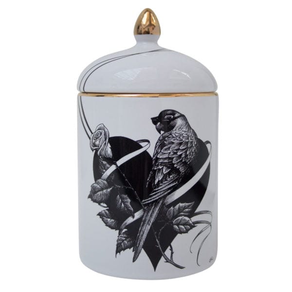 rory dobner Lovebird Heart/ Birdcage Popitin Pot