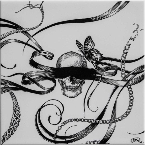 rory dobner Masked Skull Tile