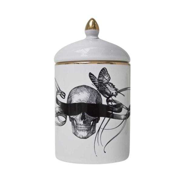 rory dobner Masked Skull / Time Flies Cosy Candle