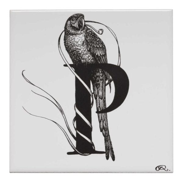 rory dobner P – Puffin” Parrot Alphabet Tile