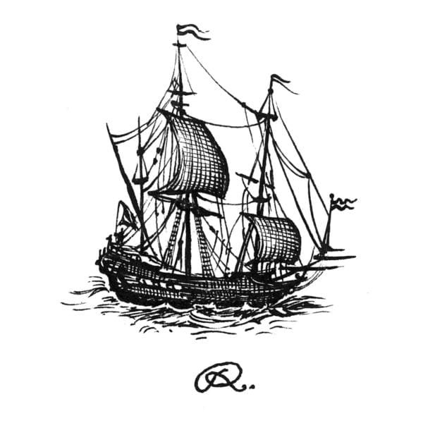 rory dobner Pirate ship Intricate Ink Print