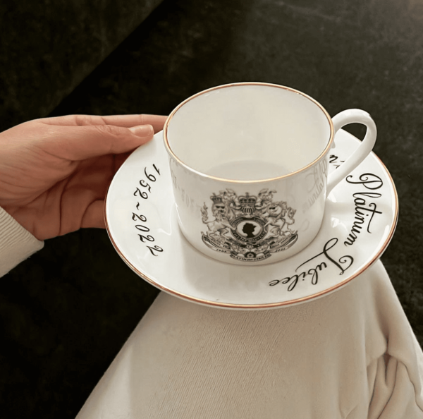 rory dobner Platinum Jubilee Tea cup and Saucer