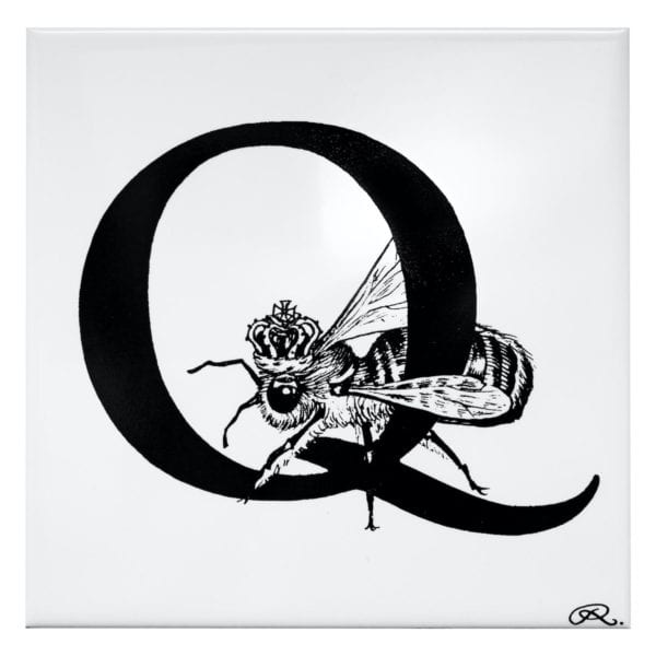 rory dobner Q – Queen Bee Alphabet Tile
