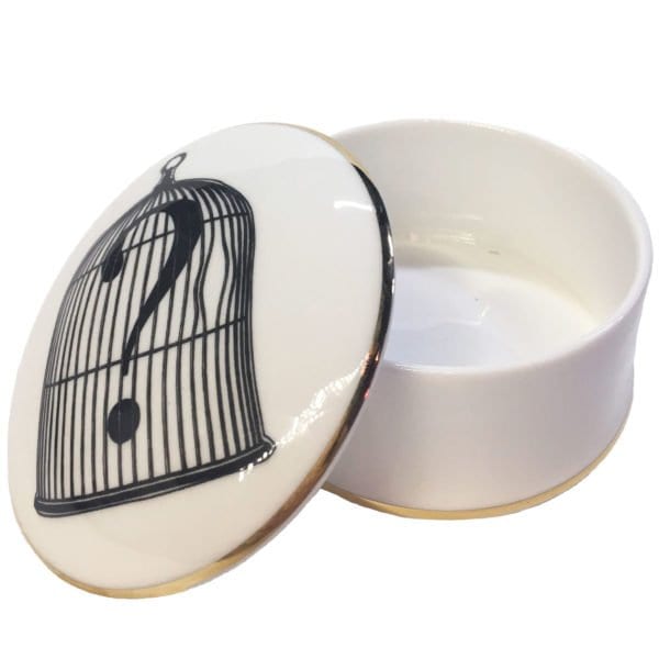 rory dobner Question Mark Trinket Box Large