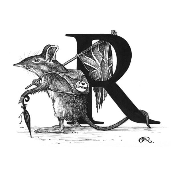 rory dobner R – Rat Race Intricate Ink Print
