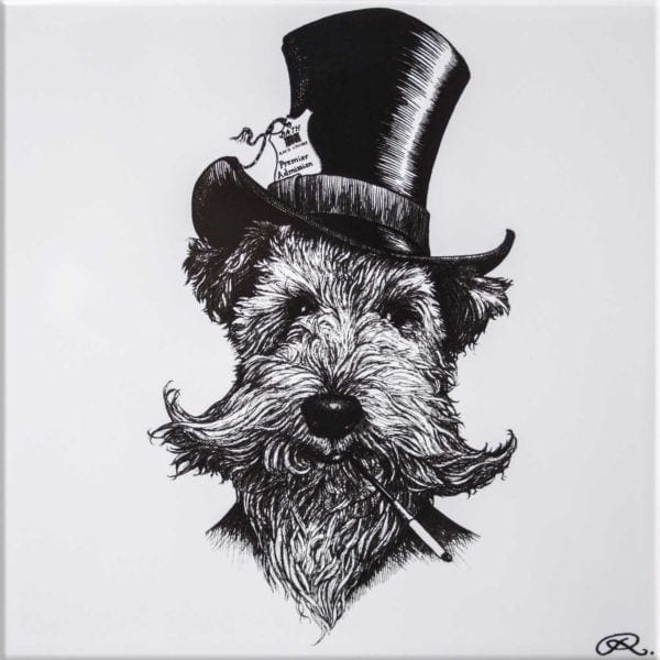 rory dobner Sir Lancelot’ Welsh Terrier Dog Tile
