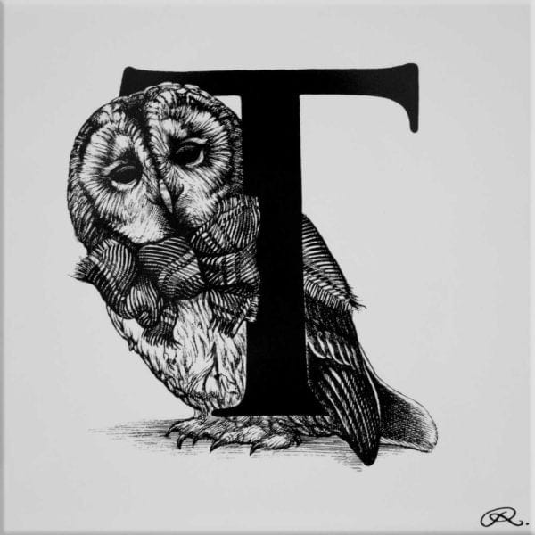 rory dobner T – Tartan Tawny Alphabet Tile