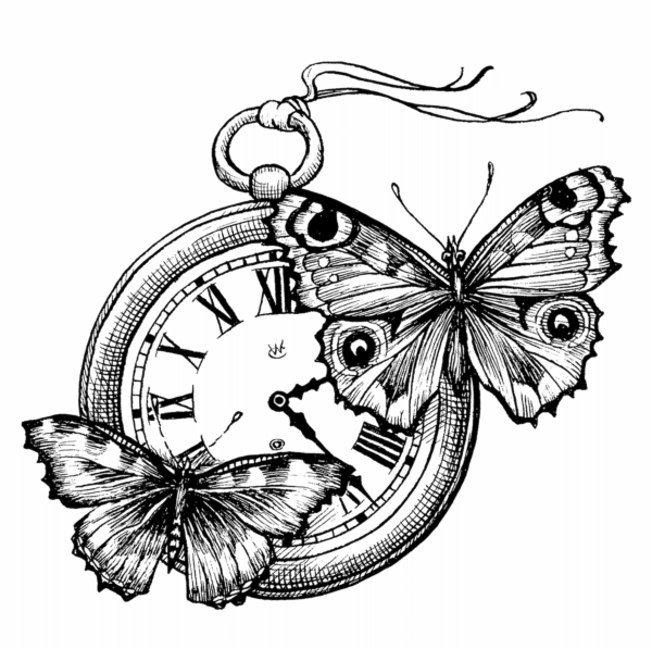 rory dobner Time Flies Intricate Ink Print