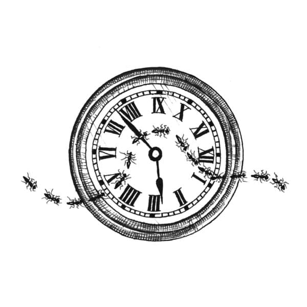 rory dobner Time Marches On Intricate Ink Print