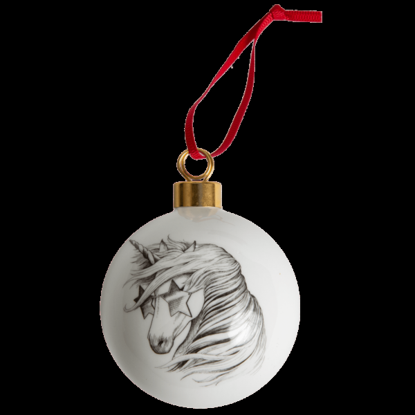 rory dobner Unicorn Christmas Bauble