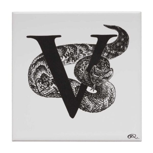 rory dobner V – Vandalised Viper Alphabet Tile