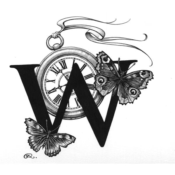 rory dobner W – Winged Watch Intricate Ink Print