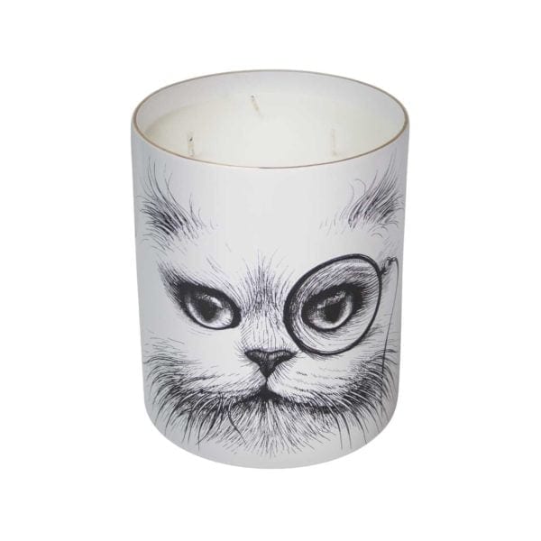 rory dobner Stupendous Supersized Cat Monocle / Cat No Monocle Candle
