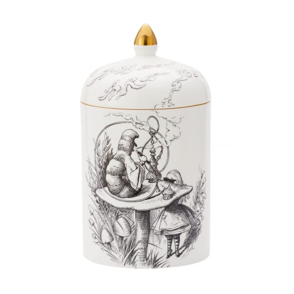 rory dobner Supersized Alice In Wonderland Caterpillar Lidded Candle