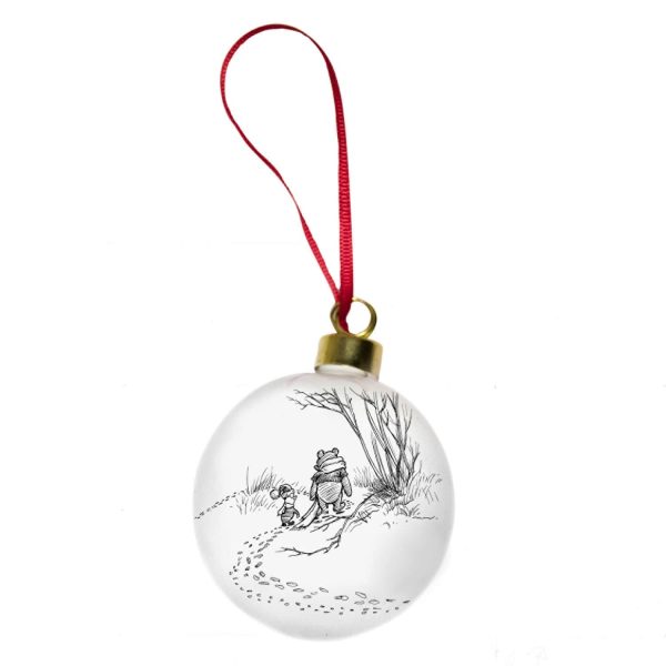 rory dobner Winnie The Pooh – Footprints in the Snow Bauble