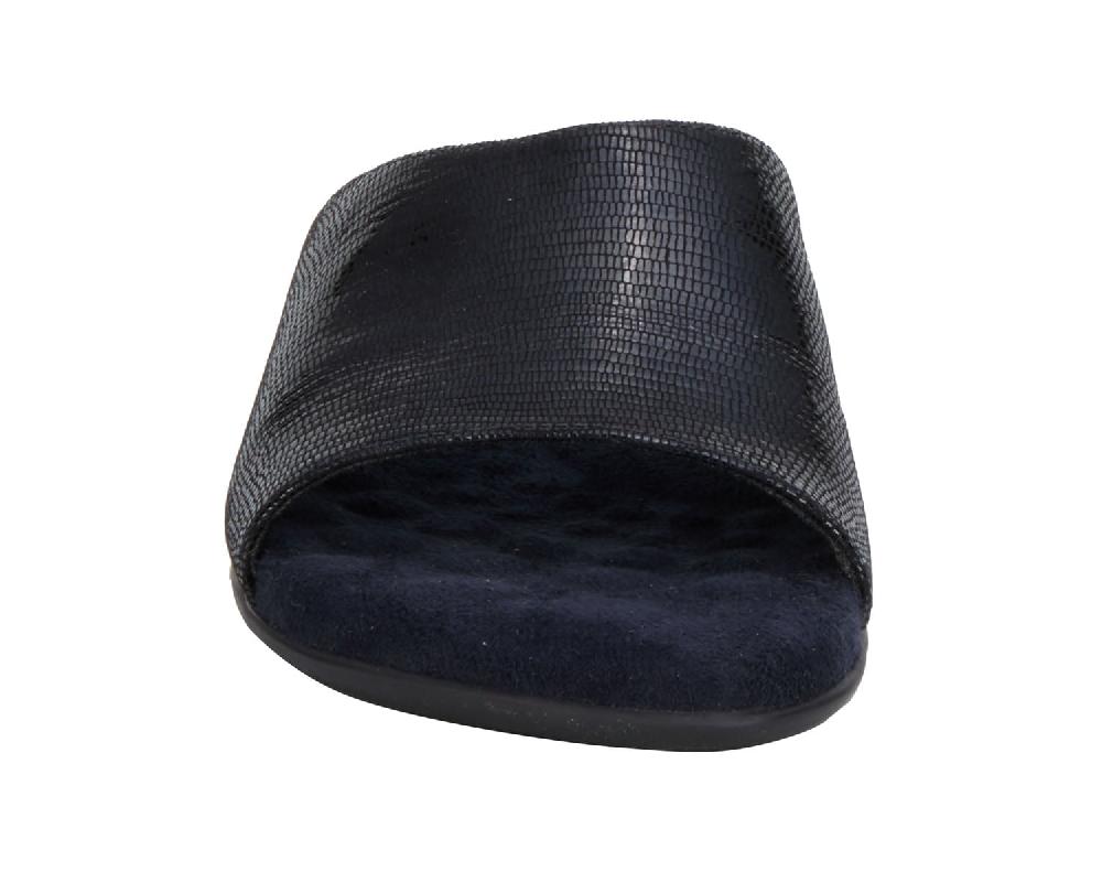 Ros Hommerson CAM II Black Patent Lizard Print Leather