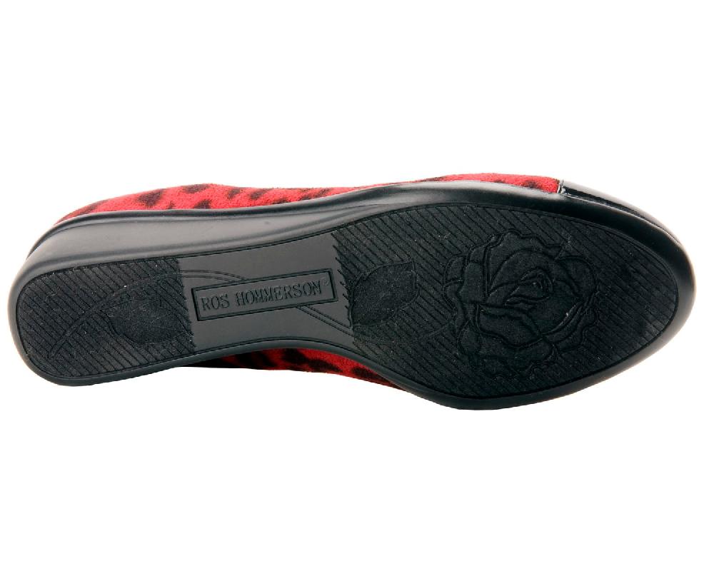 Ros Hommerson ELIZABETH Red Print/Black Patent Leather
