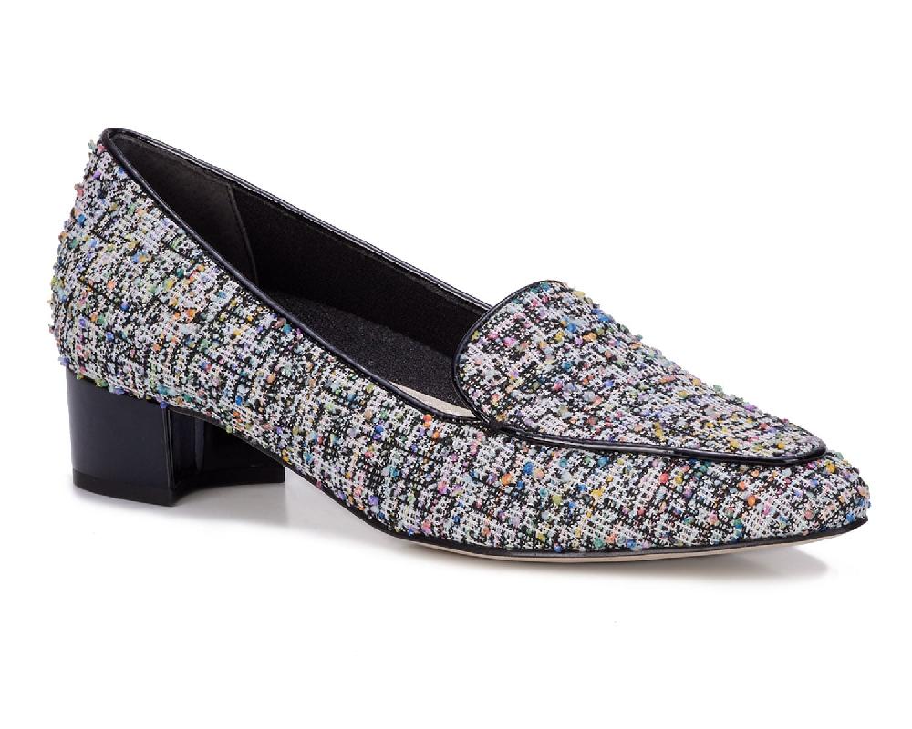 Ros Hommerson HONEY Multi Boucle Fabric/Black Patent