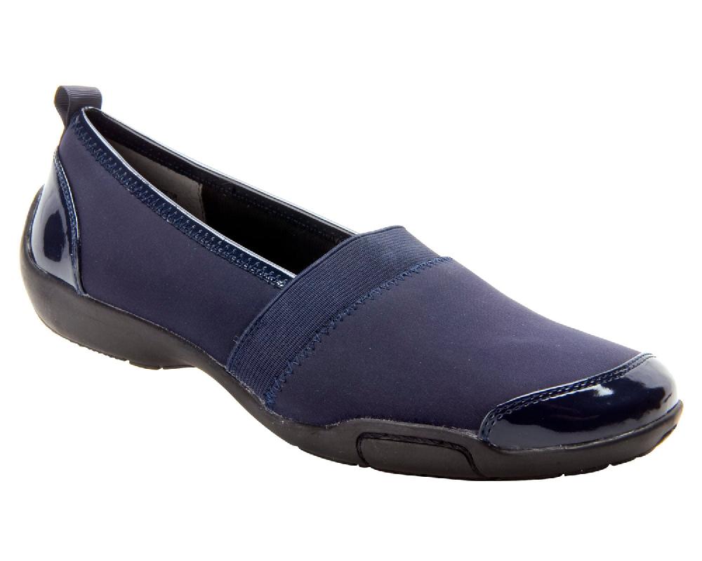 ros hommerson CAROL Navy Stretch Fabric/Patent