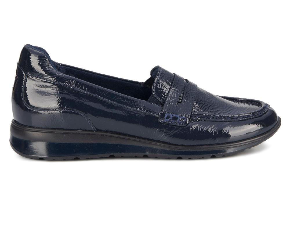 Ros Hommerson DANNON Navy Crinkle Patent